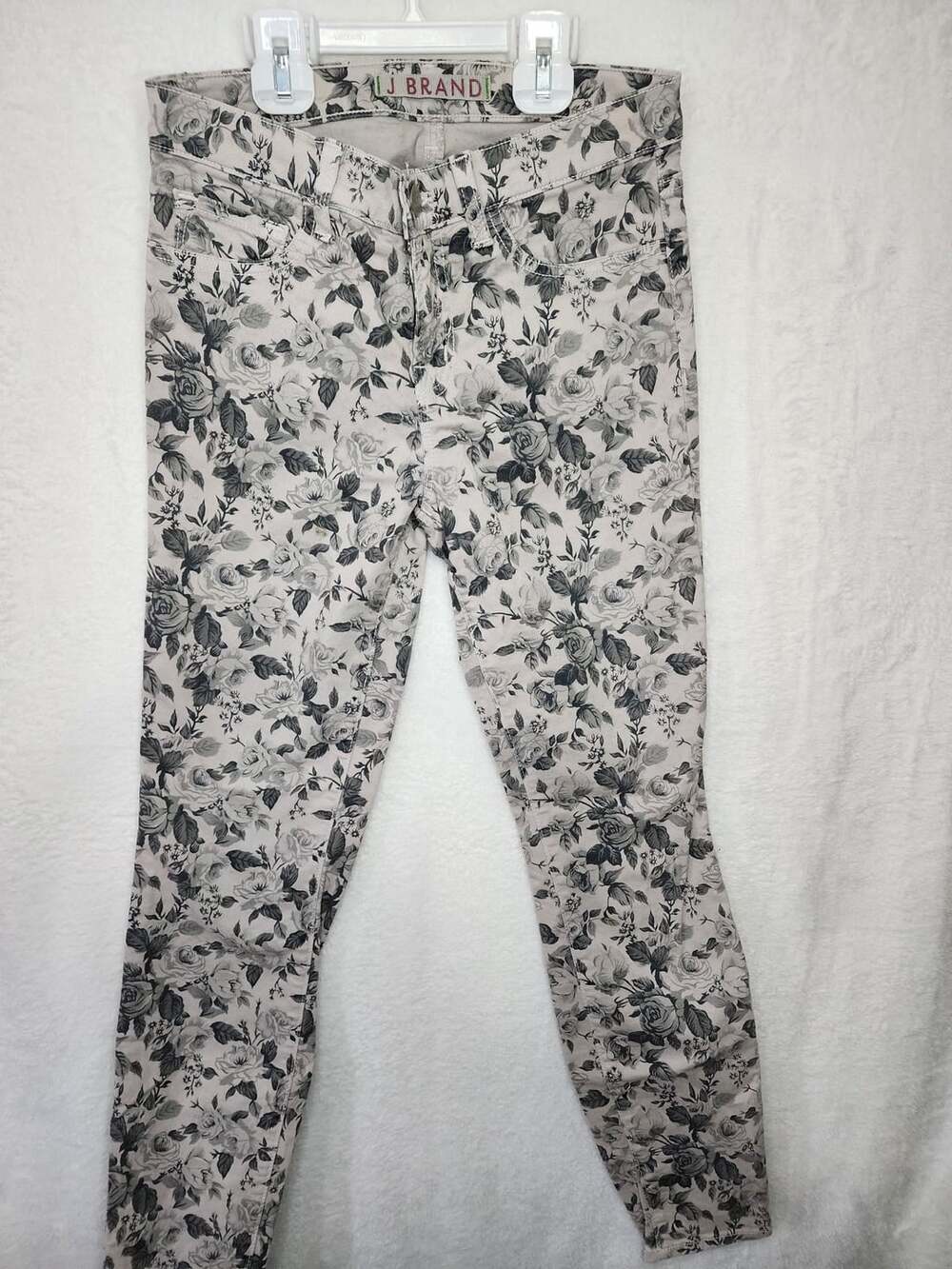 J Brand 835 Capri Sugar Cane Mini Floral Pants Size 28